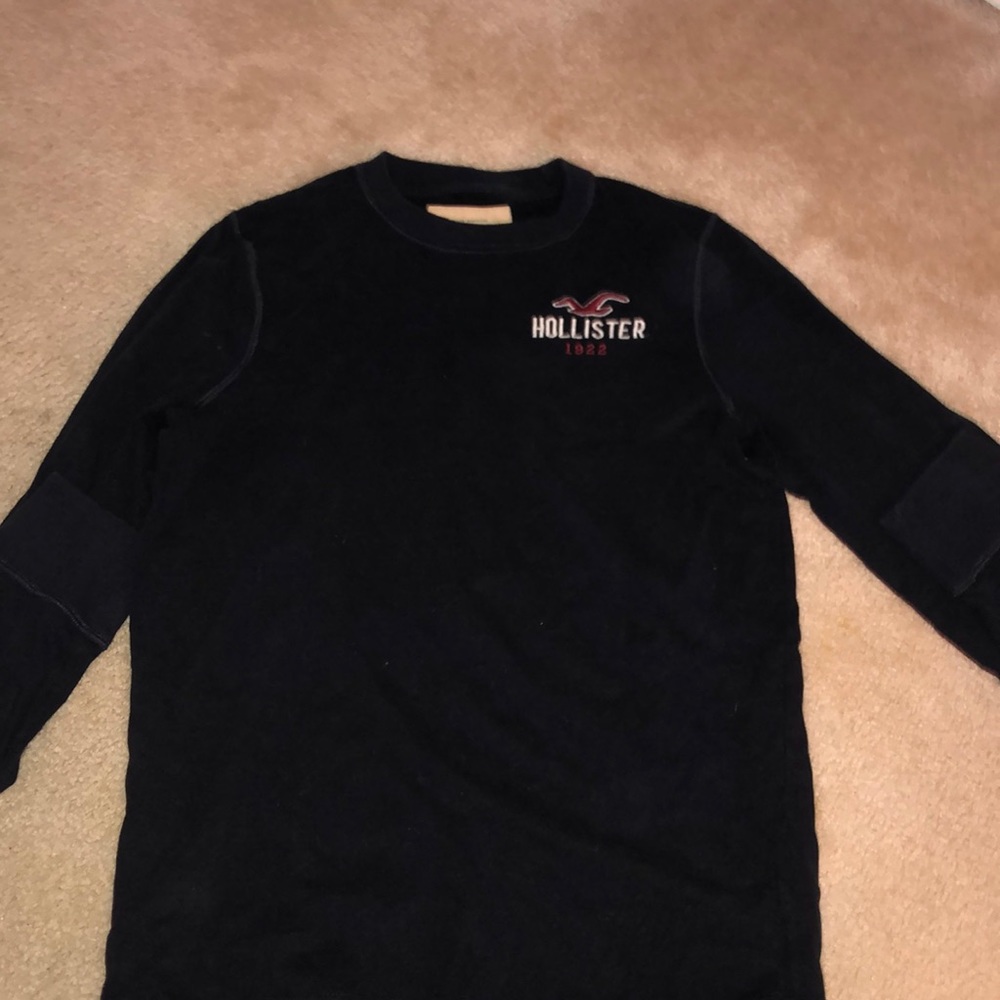Long Sleeved Blue Hollister Shirt